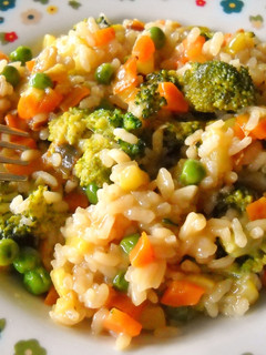 Una foto de Risotto de hortalizas