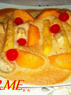 Una foto de Ensalada de frutas gratinadas