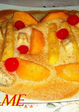 Una foto de Ensalada de frutas gratinadas