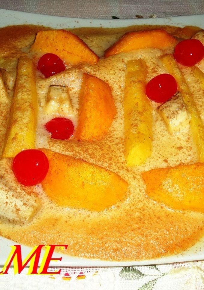 Una foto de Ensalada de frutas gratinadas