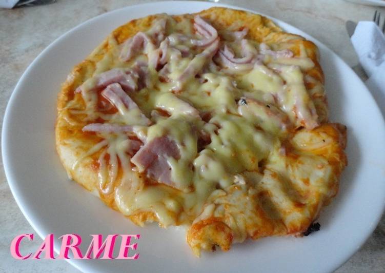 Pizza Casera Jamon York Y Queso