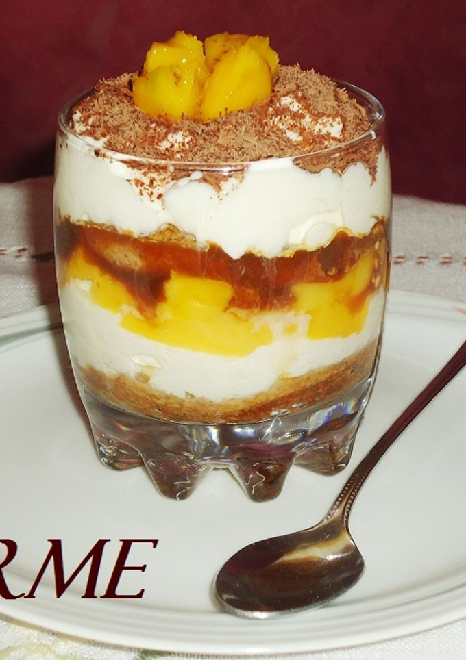 Una foto de Tiramisu de mango
