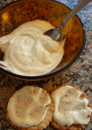 Una foto de Dip de queso crema y savora