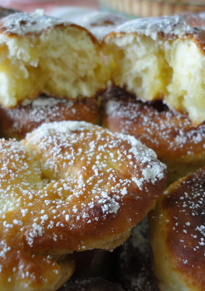 Una foto de Rosquillas de queso / rosquillas fritas