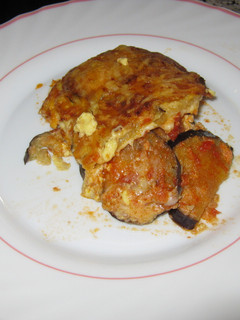 Una foto de Pastel de berenjena y queso