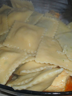 Una foto de Raviolón casero de espinaca y paté