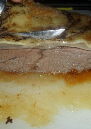 Una foto de Vacío al horno argentino