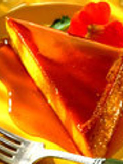 Una foto de Flan de calabaza