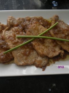 Una foto de Lomo con salsa de Coca Cola