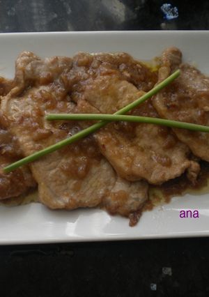 Una foto de Lomo con salsa de Coca Cola