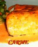 Bacalao con salsa de pimiento morrón