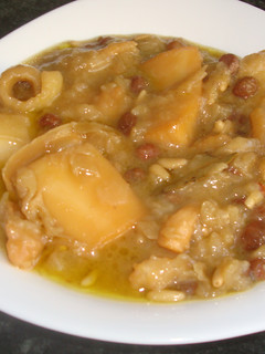 Una foto de Sepia encebollada dulce