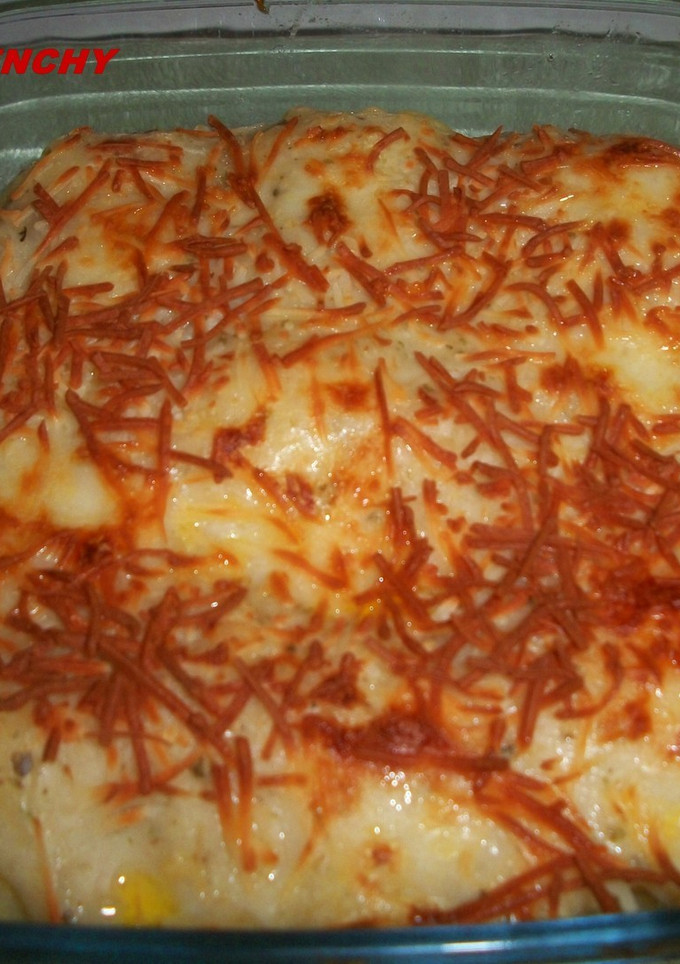 Una foto de Bolitas de puré de patatas rellenas de atún y gratinadas