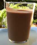 Batido de galletas y chocolate
