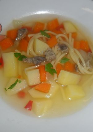 Una foto de Sopa de fideos
