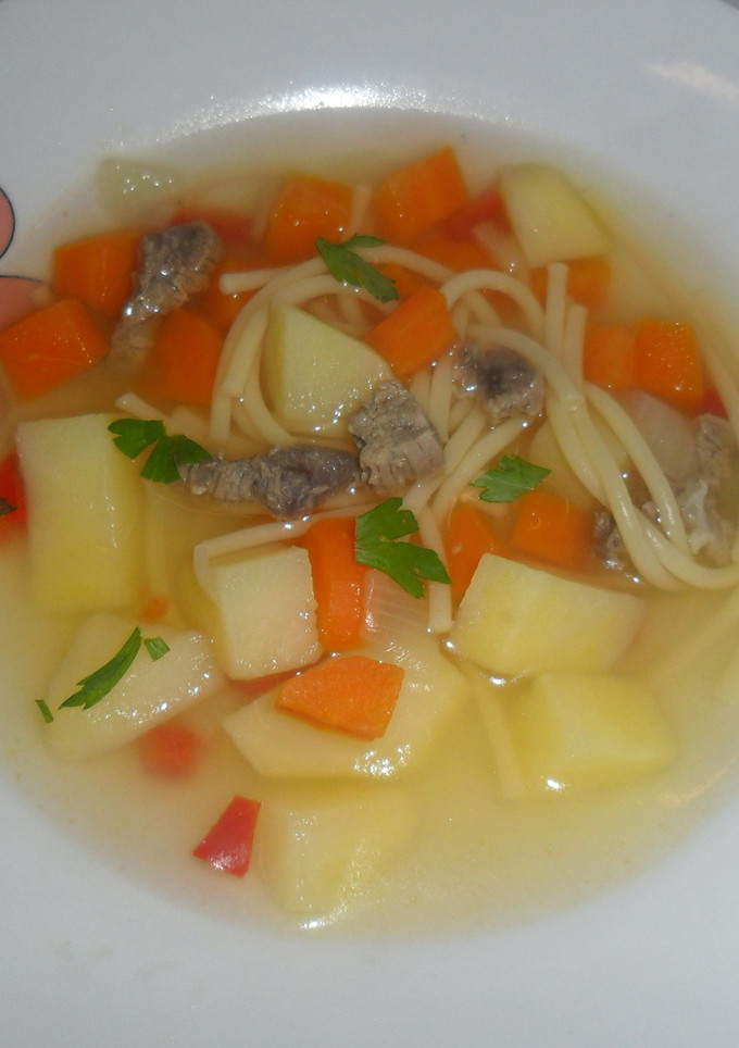 Una foto de Sopa de fideos