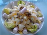 Ensalada de manzana navideña mexicana sin gluten