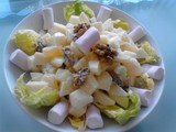 Ensalada de manzana navideña mexicana sin gluten