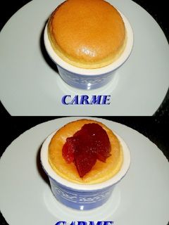 Una foto de Soufleé con compota