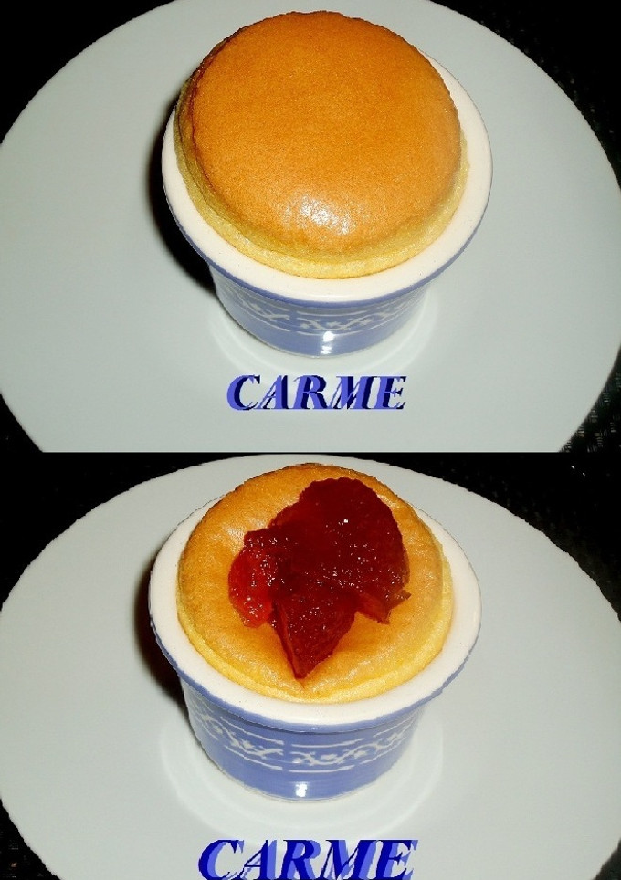 Una foto de Soufleé con compota