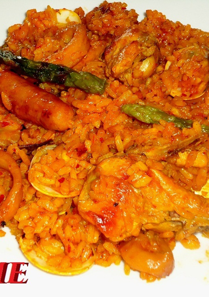 Una foto de Arroz con pollo y congelados
