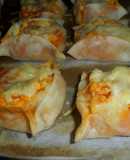 Pastelitos o canastitas con puré de patata