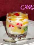 Casata de limón y frutas confitadas