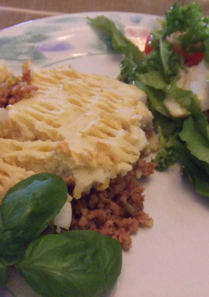 Una foto de Pastel de carne al estilo de mamá