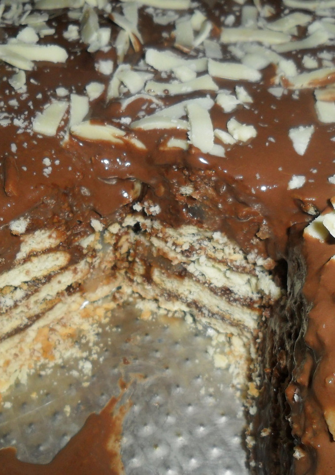 Una foto de Torta de galletitas de hojaldre