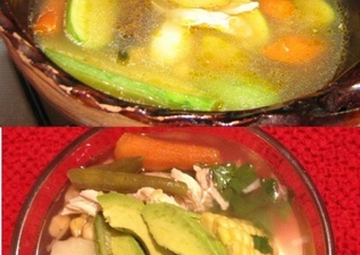 Caldo tlalpeño al chipotle