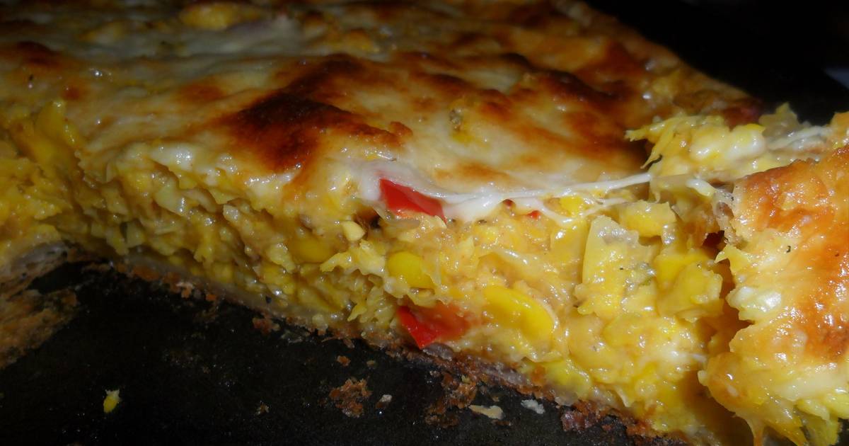 Tarta abierta de maíz dulce Receta de Gabriela Diez Cookpad