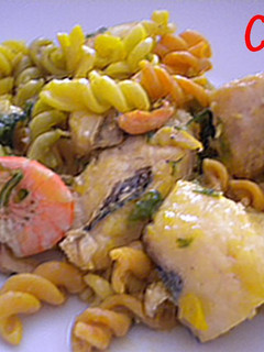 Una foto de Macarrones amariscados