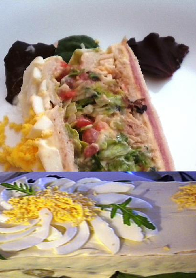 Una foto de Sándwich gigante mixto