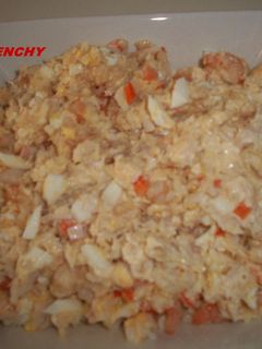 Una foto de Ensalada de marisco al ali-oli