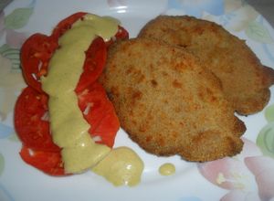 Foto principal de Milanesas de peceto con tomate en mostaza