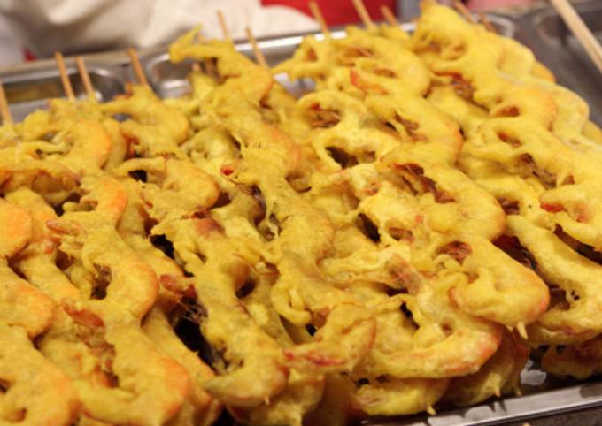 Foto principal de Pinchos de langostino con quicos sin gluten