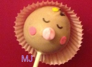 Una foto de Cake pops niña y niño