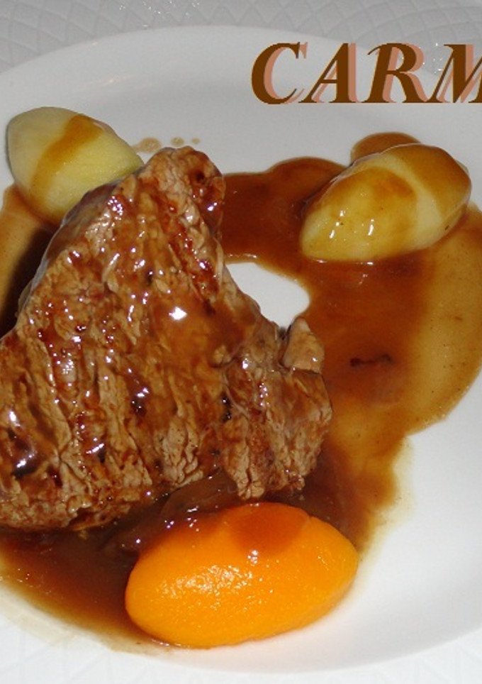 Una foto de Solomillo de ternera a la mantequilla con salsa