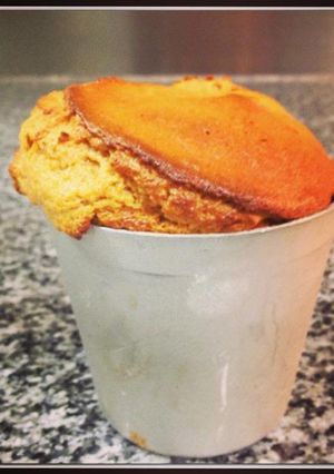 Una foto de Soufflé a la canela