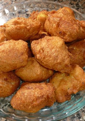 Una foto de Croquetas de papas soufflé