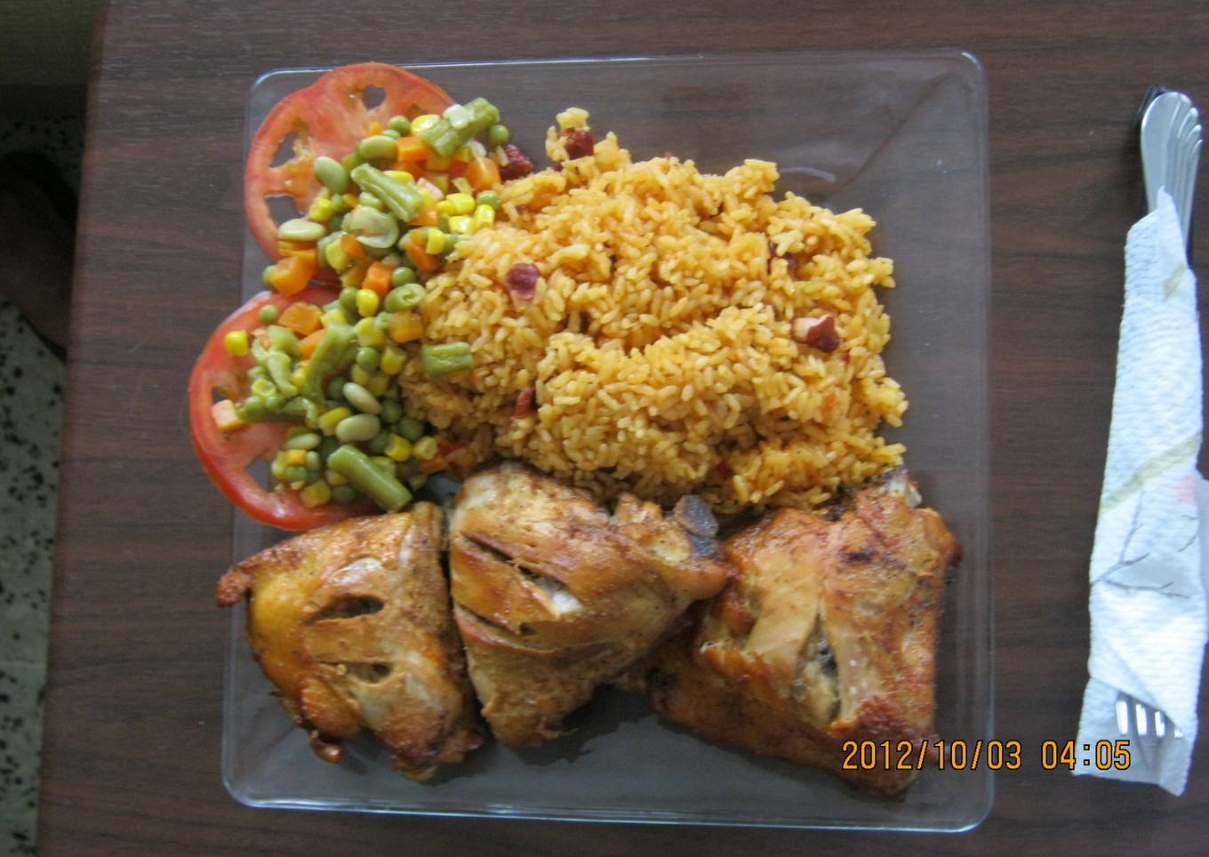 Caderas de pollo al horno