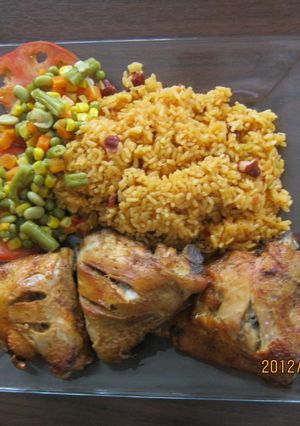 Una foto de Caderas de pollo al horno