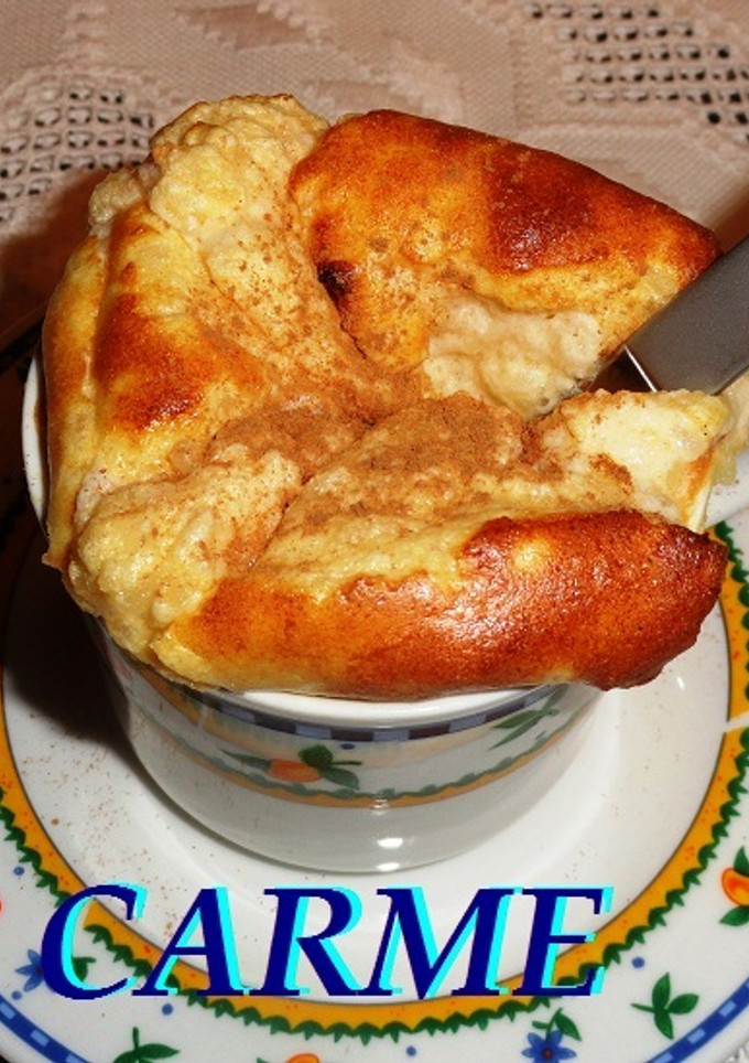 Una foto de Soufleé de arroz con leche