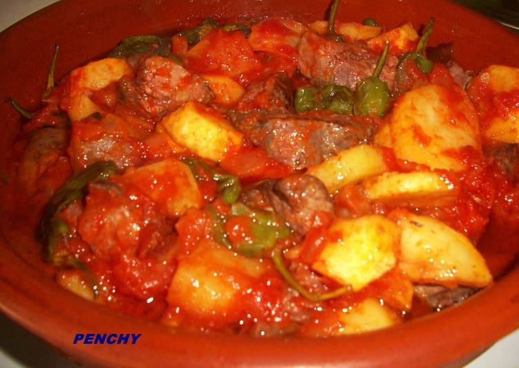 Cazuela de atún rojo con verduras
