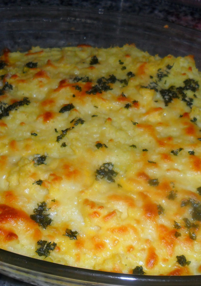 Una foto de Vacío a la plancha con puré de papas gratinado