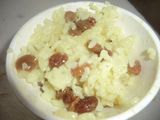 Arroz con curry y pasas