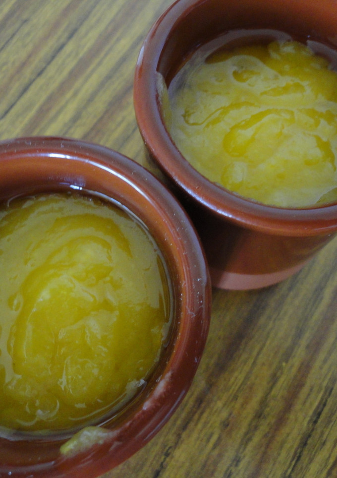 Una foto de Lemon curd en microondas