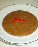 Puré de patatas con pimientos secos