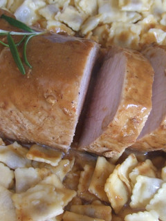 Una foto de Lomo de cerdo con leche al aroma de naranja