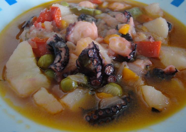 Pulpo guisado a la gallega